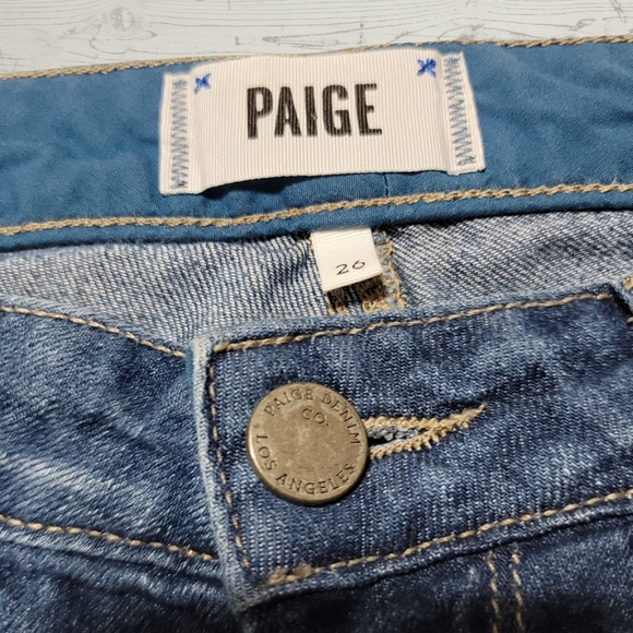 Paige Skyline Ankle Peg Straight Leg Jeans - Picture 3 of 8